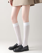 Women Knee High Socks Italian Craft Elastic Versatile Classic